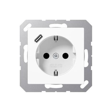 Jung SCHUKO Steckdose mit USB Typ C A1520-18CWW (1/5)