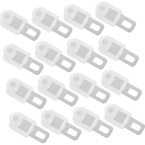 50 Pcs – Accessoire De Rideaux Coulissants Lourds Séparateur De Bricolage pour Patins À Rideaux Transporteur Rails À roulettes Séparateurs Ers Clips De Fenêtre Blanc Maison (1/5)