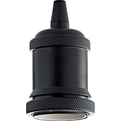 Portalampada Metallo Nero 1 Luce E27 (1/4)