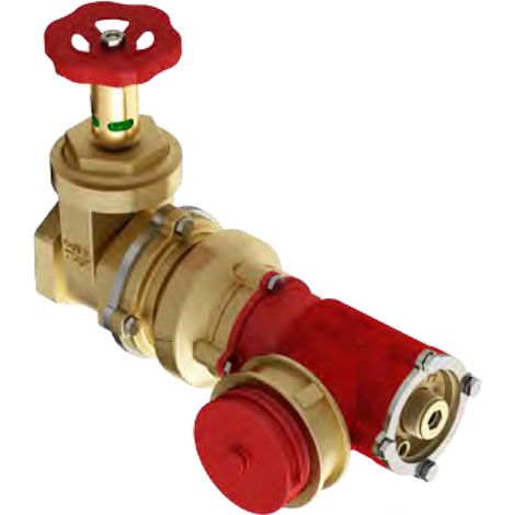 GRUPPO ATTACCO AUTOPOMPA COMPONIBILE E ORIENTABILE MODELLO 360° FILETTATO A 1 IDRANTE - 4X1 - DN70 - MAF