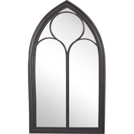 Wandspiegel TRELLY 62 cm 113 cm Metall Schwarz