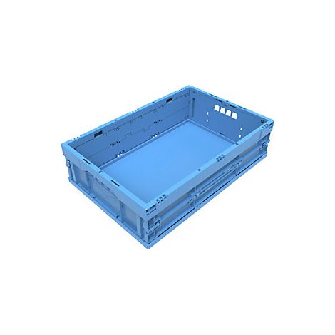 Caja plegable de polipropileno  capacidad 33 l  azul