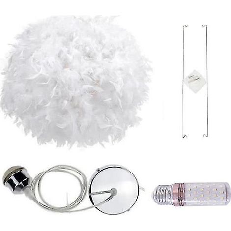 Lampe à plumes en forme de boule (1/2)