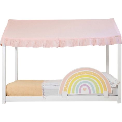 Ciel de lit Montessori coton rose 40x200,5x100cm