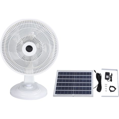 Ventilatore Solare da Terra con Batteria 10000mAh – 3 Velocità Silenzioso, Ricarica USB e Pannello Solare – ABS Robusto – Design Moderno Regolabile per Ufficio, Campeggio e Terrazzo (1/5)
