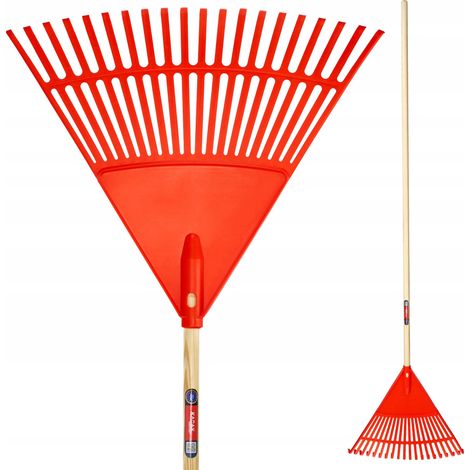 KADAX Rechen mit Holzstiel, Orange, 47 x 180 cm (1/5)