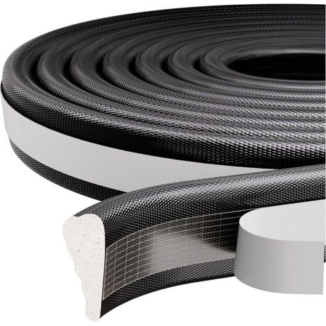 5M Joint de Porte et Fenetre Isolation Anti Froid,Joint de Porte Isolant Phonique Joint de Porte D'entrée,Bande Calfeutrage Autocollante pour Colmater Interstice Porte et Fenêtre Noir 1 Volume (1/5)