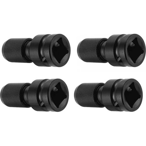 Lot de 4 adaptateurs 1/2" carré à 1/4" hexagonal, convertisseur de mandrin à libération rapide pour clé à cliquet à impact et douille de porte-embout de tournevis (1/5)