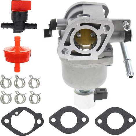 Carburador para tractor Briggs & Stratton 697722 491026 4045A7 401577 406577 407577 699815 699814 de 20 HP, para Toro 74591 74592 74704, con junta (1/4)