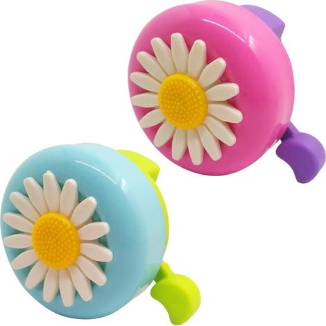Sonnettes de vélo pour enfants, accessoires de vélo pour tout-petits, anneau de vélo en forme de fleur, sonnette de signalisation pour garçon et fille (1/5)