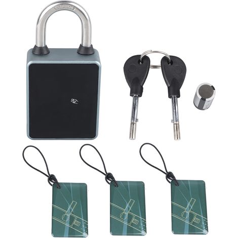 Verrou intelligent sans clé Bluetooth, mot de passe virtuel pour déverrouillage via application TUYA, pour portail maison, salle de sport, école, casier extérieur (1/5)