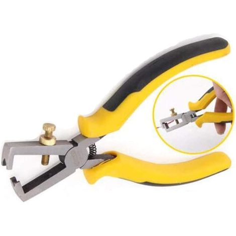 Jeu de pinces multifonctions, 6", noir/jaune, pour entretien (1/5)