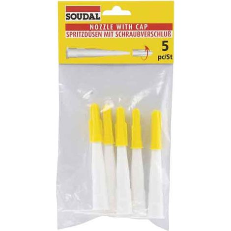 Beccuccio di Ricambio per Cartucce Silicone Soudal 5 Pezzi