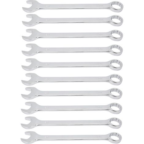 Clé à rochet double tête 20mm, lot de 10, en acier chrome-vanadium, clé mixte à ouverture 20mm (1/5)