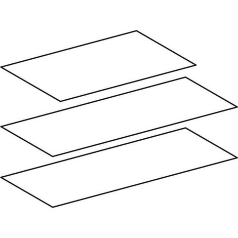 Geberit Set Alfombrillas antideslizantes para mueble bajo lavabo it, A=700mm, 597265000
