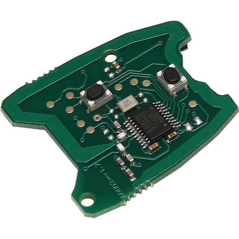 Placa de circuito de llave remota de 2 botones de 433 MHz para 307 / 2000-2017 73373067C（）