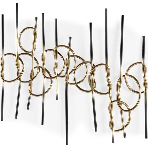 Escultura 83X7X83 Metal Dorado/Negro (1/3)