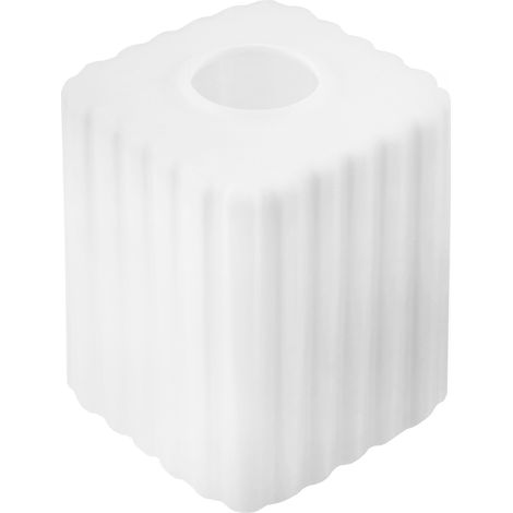 Abat-jour Riffle blanc cube 10 cm (1/4)