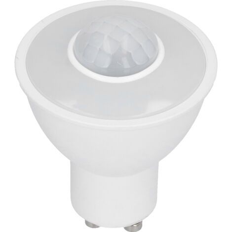 GU10-Lampe, 5 W, 500 lm, Infrarot-Bewegungsmelder-LED-Lampe für Decke und Flur, 100–240 V Wechselstrom, weißes Licht (1/5)