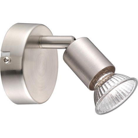 Merano Fayetteville Spot Simple Métal Nickel Satiné GU10 1x50W