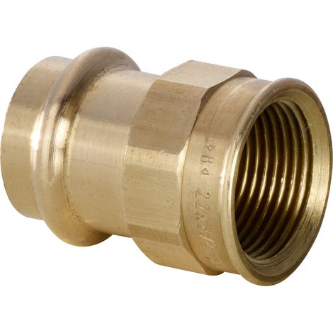 Manchon laiton à sertir Femelle Ø12 Femelle 3/8"