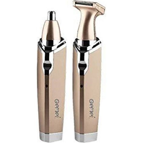 TRADE SHOP - Trimmer Rifinitore A Batteria Gm-3110 Rasoio Capelli Naso Ricaricabile 2 In 1 - (1/5)
