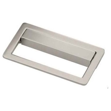 Poignée articulée - Décor : Nickel brossé - Entraxe : 64 mm - Epaisseur : 10 mm - Hauteur : 50 mm - Largeur : 90 mm - FOSUN (1/2)