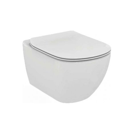 Cuvette de toilette suspendue IDEAL STANDARD Tesi - T354601 - Avec abattant SoftClose - Technologie AquaBlade - Couleur blanche