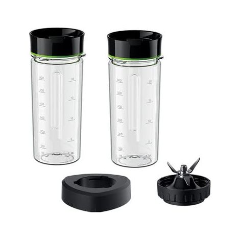 Braun Household Smoothie2Go BRSK002 - Set di accessori per frullati e bevande, compatibile con PowerBlend 9, senza BPA, lavabile in lavastoviglie, nero