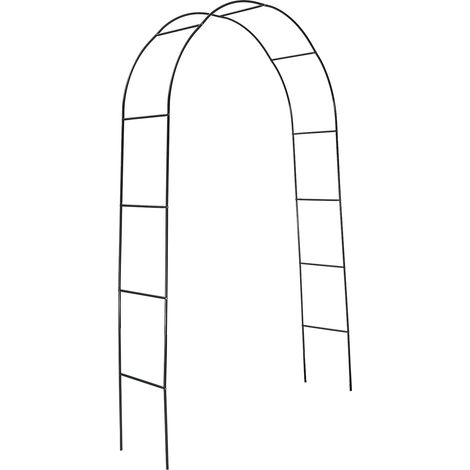 Arche de mariage extérieure en fer forgé, support à fleurs en forme de lune, vigne, luffa, cadre grimpant (1/5)
