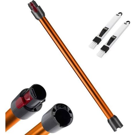 Tube d'extension de Rechange pour Dyson v11 V15 V10 V7 V8 Aspirateur Sans Fil, Tube Rallonge en Aluminium Baguette Extensible-Couleur orange