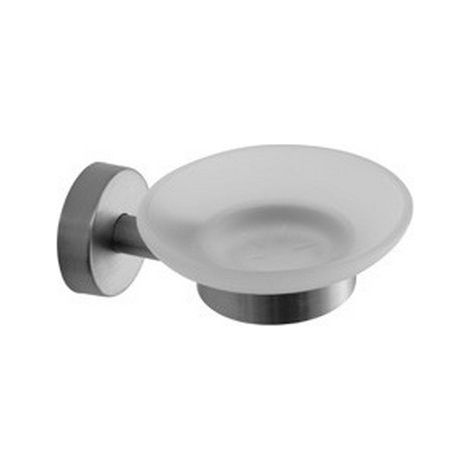 Portasapone vetro e acciaio inox satinato installazione a muro  MIRA-S kamalu