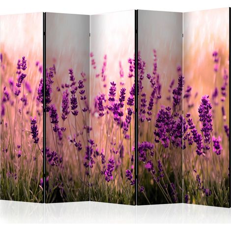 Paravento - Lavender in the Rain II [Room Dividers] - 225x172 (1/4)