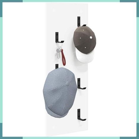 Porte-manteau mural - 874467 - Blanc - Bois d'ingénierie - 30 x 1,5 x 80 cm (1/5)