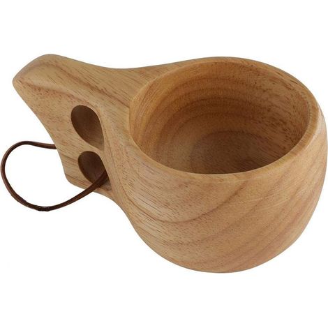 Mug de voyage/tasse à café/tasse à boire/tasse de camping portable en bois 200 ml, fait main, 1 pièce (1/5)