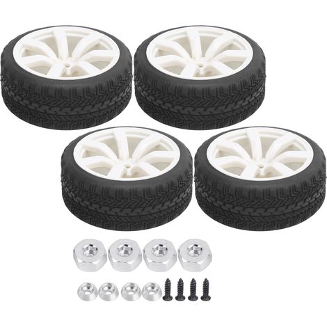 Pneu caoutchouc antidérapant RC 65mm pour WPL D12 1/10, remplacement durable (1/5)