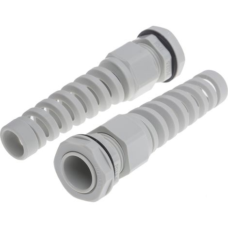Presse-étoupe PG13.5 en Nylon 66 pour câble de 6mm à 12mm, avec contre-écrous, IP68 ( Prix pour Paquet de 10 )