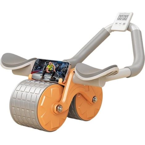 Attrezzo Ruota addominale muscoli Supporto Gomito Rimbalzo Automatico Fitness