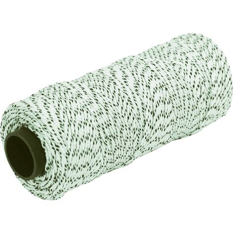 Marshalltown M635 Bonded Nylon Mason's Line, 152m (500ft), Flecked White