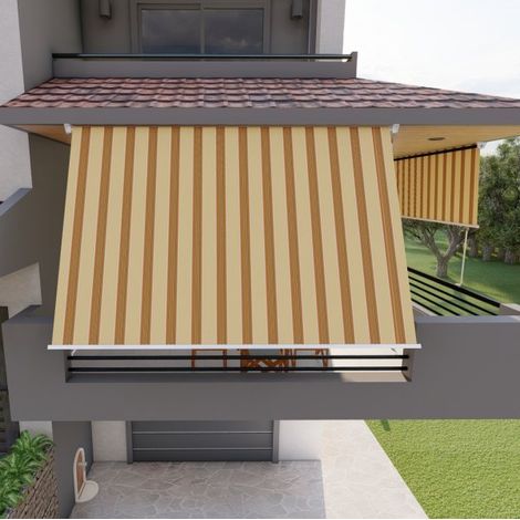 Tenda da sole per balcone con bracci, impermeabile 300cm giallo arancio Golisa