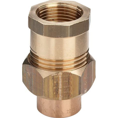 Viega Racor de transición, d 22mm, Rp 3/4 bronce rojo, latón Modelo 94330G, 117399