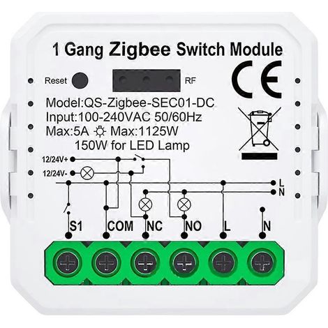 Module de commutation intelligent Tuya ZigBee avec télécommande pour maison connectée --- (1/5)