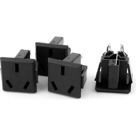 4 pièces AC 250 V 10A 3 broches Snap-in AU-Stecker Steckdosenadapter (3f848cfa1d14e066cb4713a68f59b1 (1/2)