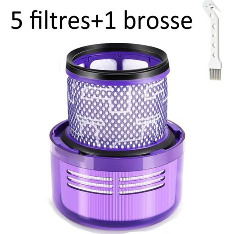 Confezione da 5 filtri per aspirapolvere senza filo Dyson V11 Absolute Extra Pro, V11 Torque Drive Animal, V15 Detect SV14 SV17 SV22. Filtro HEPA di ricambio lavabile, sostituisce il codice DY-970013- (1/4)