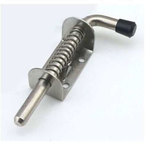 Pair Lot de 2 loquets à ressort pour porte de garage, boulons à ressort en acier, loquets et boulons de porte 130 mm pour porte de garage, abri de jardin (1/3)