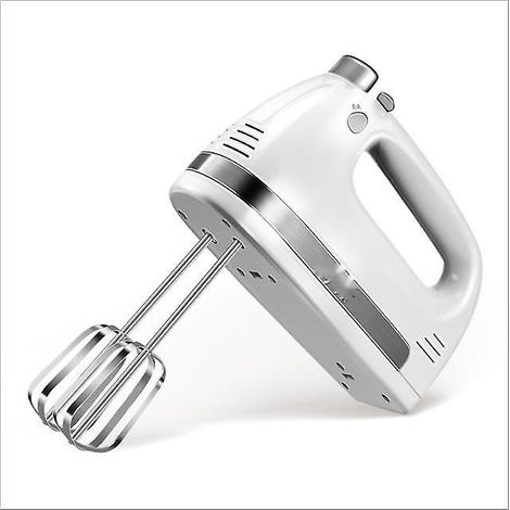 Elektrischer Handmixer, Küchenmixer, Hochgeschwindigkeits-Handmixer, Edelstahlzubehör, Aufbewahrungsbox, kabelgebundener Küchenmixer für Sahne, Kekse, Geschirrspülen