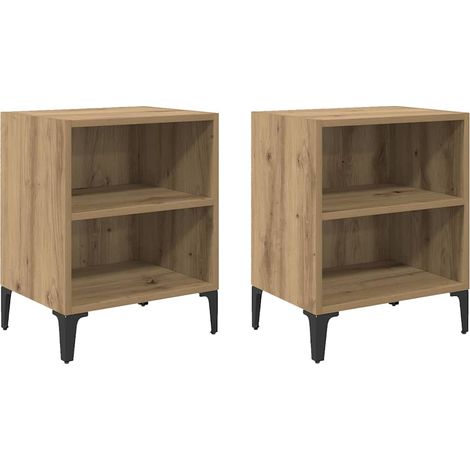 Maison Exclusive - Nachttisch 2 pcs Artisan-Eiche 40 x 30 x 50 cm