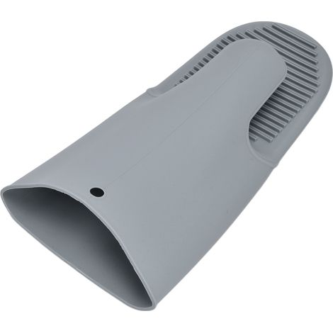 Gants isolants en silicone épais et antidérapants pour four, micro-ondes et barbecue (gris) (1/5)