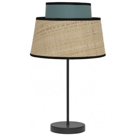 Lampada da tavolo Jia 1xe14 Naturale/turchese 40x20x20 Cm