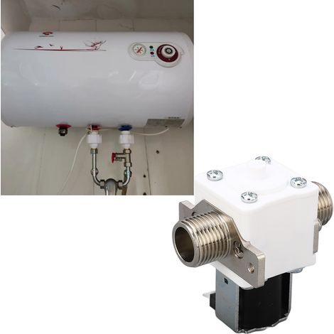 Électrovanne filetée 4 points d'interface d'entrée FPD-90A pour chauffe-eau solaires 12 V CC (1/5)